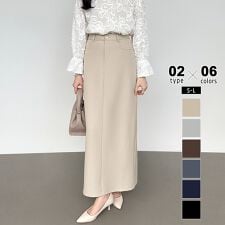 タイトスカート ロングスカート バックスリット入りナロースカート タイト スリット スカート