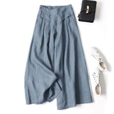 COCOMOMO(COCOMOMO)のワイドパンツ ガウチョパンツ リネンワイドパンツ パンツ スカーチョ レディース 体型カバー