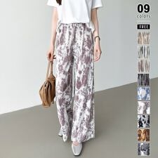 ワイドパンツ イージーパンツ プリーツパンツ リラックスパンツ セミワイドパンツ ハイウエスト