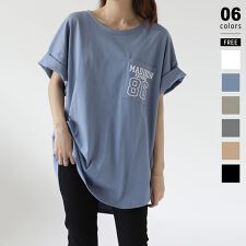 ロゴTシャツ オーバーサイズ 半袖 Tシャツ レディース 半袖シャツ カットソー ロンt トップス