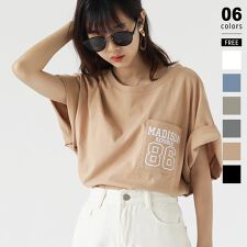 ロゴTシャツ オーバーサイズ 半袖 Tシャツ レディース 半袖シャツ カットソー ロンt トップス