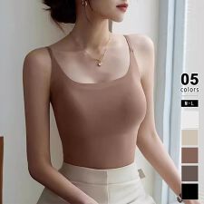 カップ付きキャミソール ブラトップ シームレス キャミソール カップ付き インナー レディース