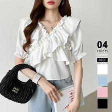 フリルブラウス オフショルダー 夏トップス 2way ブラウス 半袖 セクシー レディース トップス