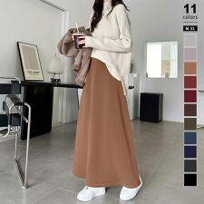 裏起毛 ロングスカート ふわふわ裏起毛スカート あったか ロング マキシ スカート フレアスカート