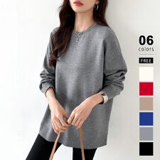 ニット きれいめロングニット ヤク風ハイゲージニット きれいめ ゆったり トップス レディース