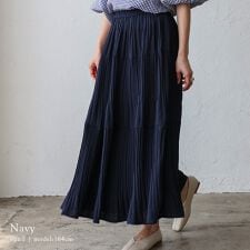 プリーツティアードスカート【No Rule No Line】
