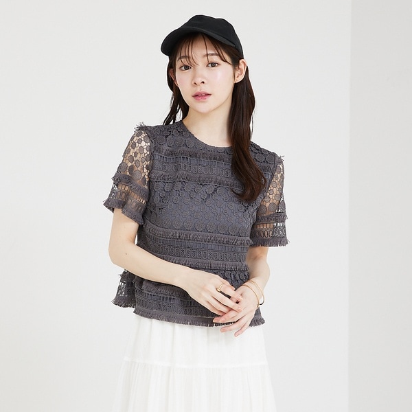 セルフィスト（SELFIST）/ケミカルレースペプラムブラウス ケミカルレースペプラムブラウス | セルフィスト(SELFIST) | マルイ