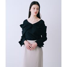 クロスリボンモチーフブラウス【予約】