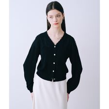 レースショルダーニットカーディガン【予約】