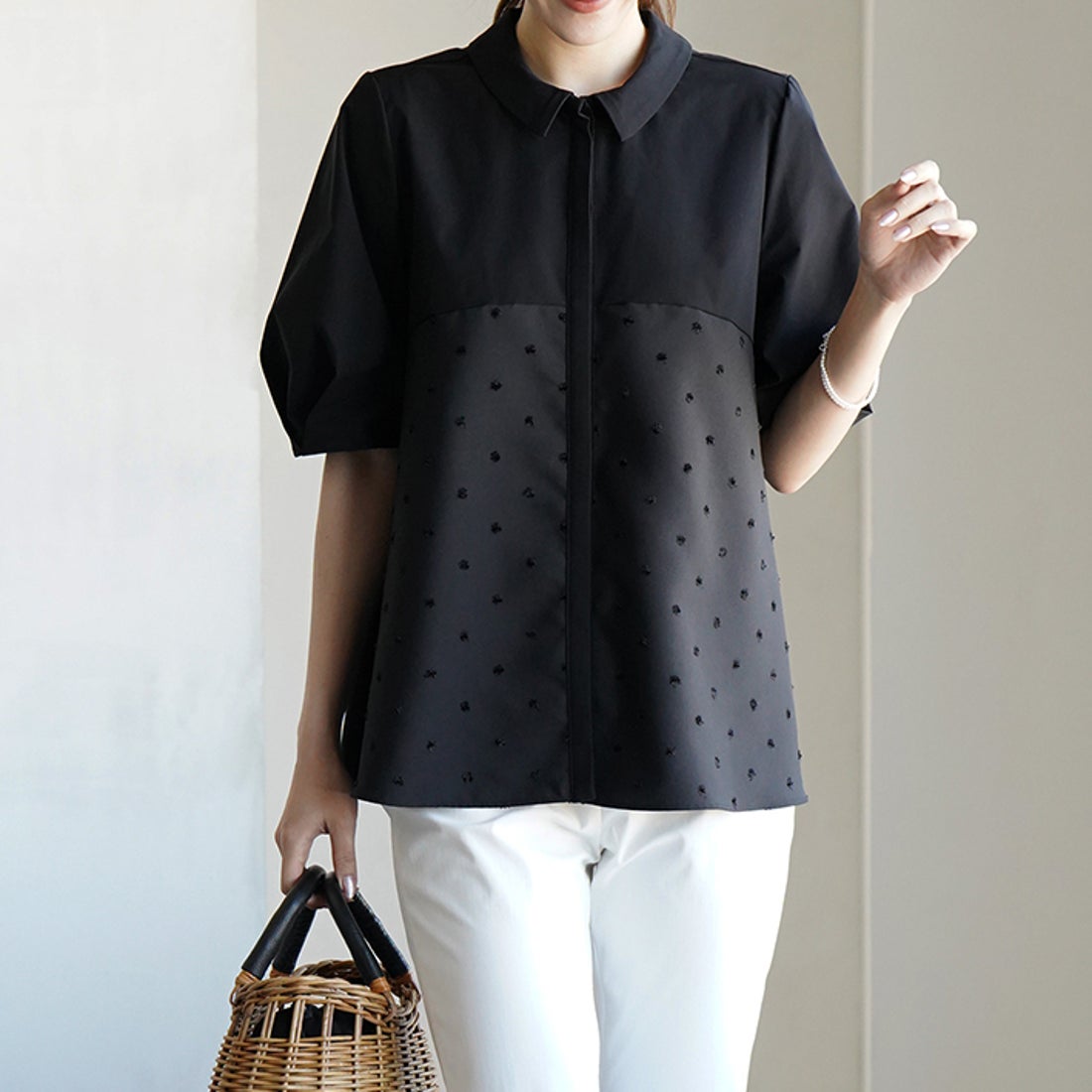 【新品未使用】VIRINA アリスブラウス ブラック アリスブラウス | ヴィリーナ(VIRINA) | マルイウェブチャネル