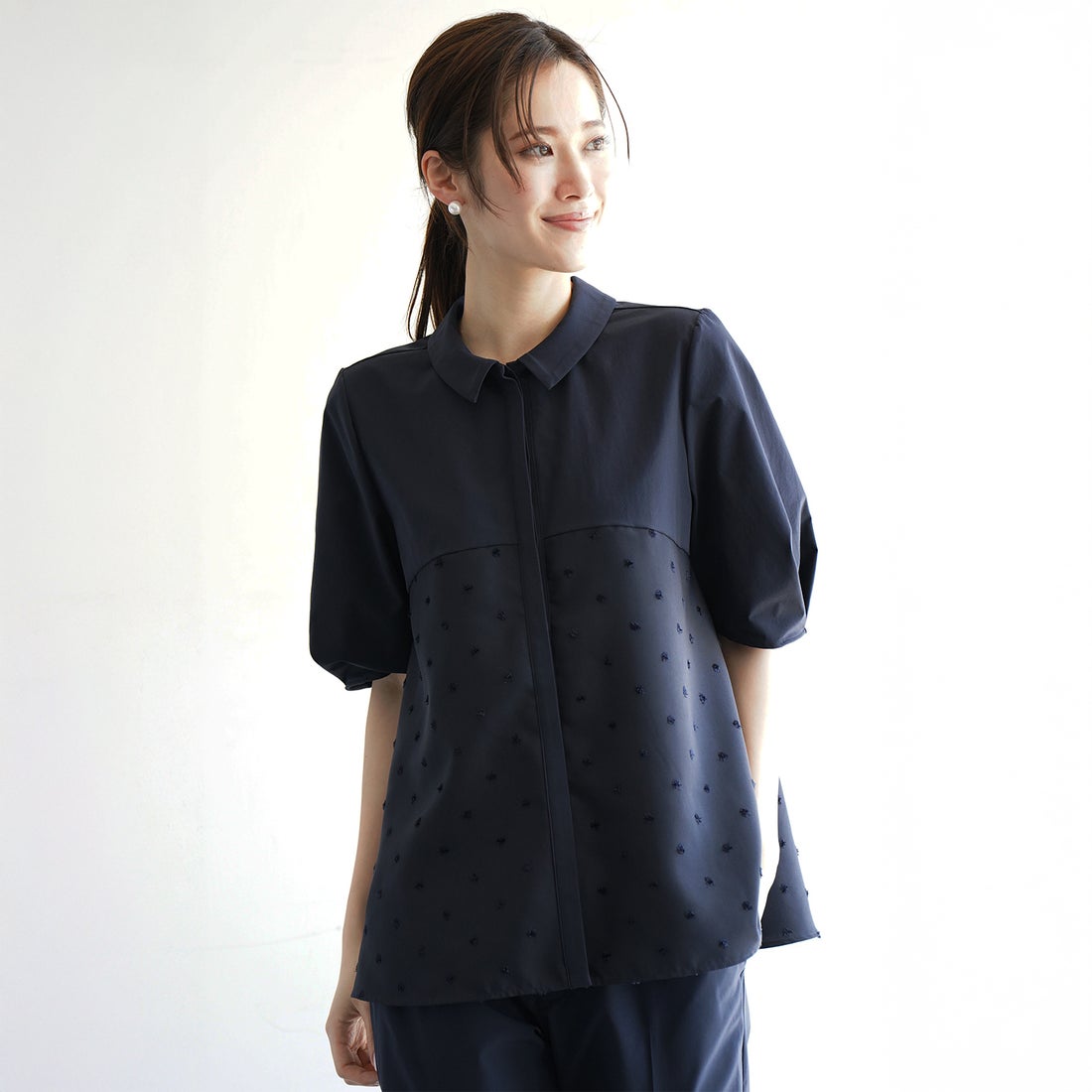 【新品未使用】VIRINA アリスブラウス ブラック ヴィリーナ VIRINA アリスブラウス （ブラック） -靴