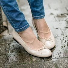 晴雨兼用ラウンドバレエシューズ