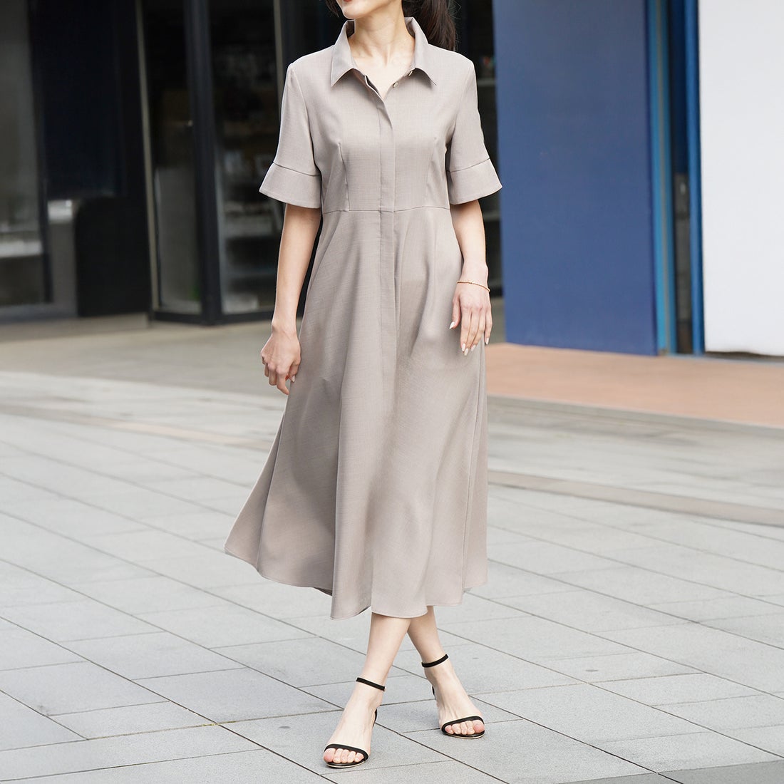 ヴィリーナ　VIRINA ヘーゼルワンピース　ネイビー ヴィリーナ VIRINA ヘーゼルワンピース （ネイビー