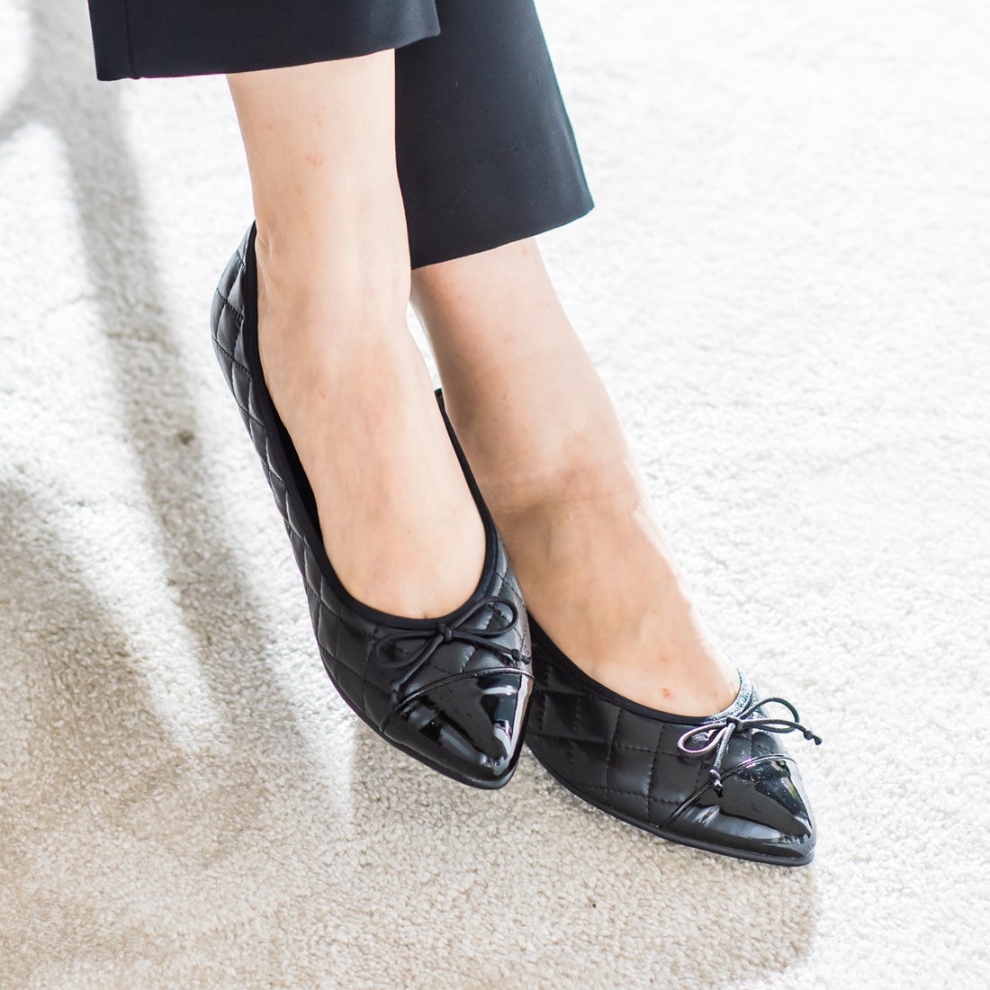 晴雨兼用ポインテッドバレエシューズ(グリッター) | ヴィリーナ(VIRINA