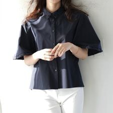 【セットアップ・撥水・ストレッチ・洗える】ミスティブラウス