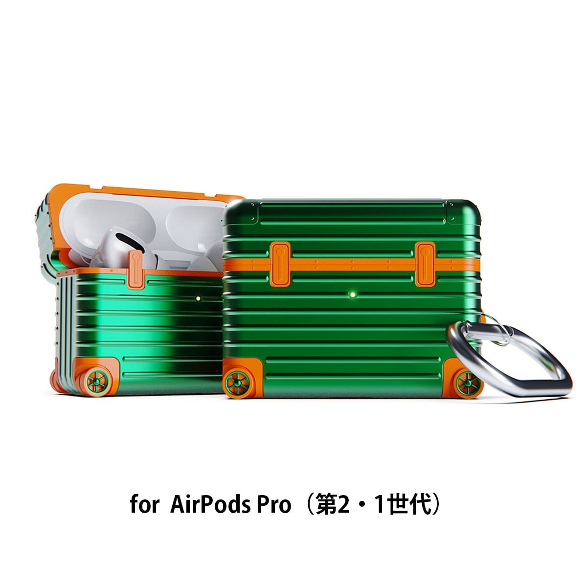 [�}���C]miak �L�����[�P�[�X for AirPods Pro (��2����/��1����j/���A�iROA�j �O���[��
