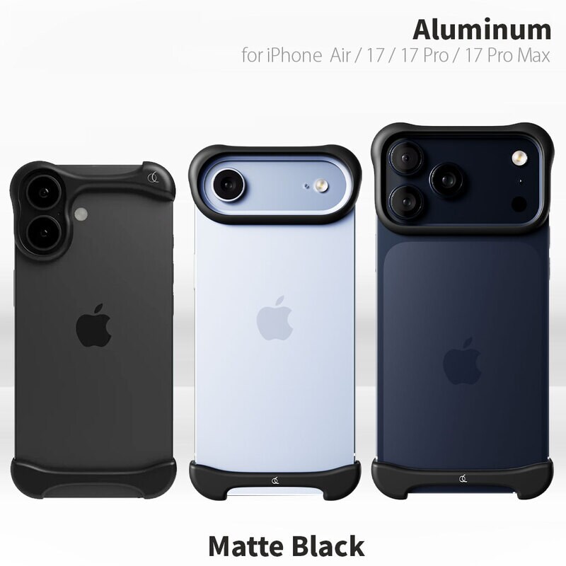 Arc Pulse iPhone 17 Pro 用ケース アルミ マットブラック Arc Pulse] iPhone 17 Pro/17 Pro Max 用 アルミ・マットブラック