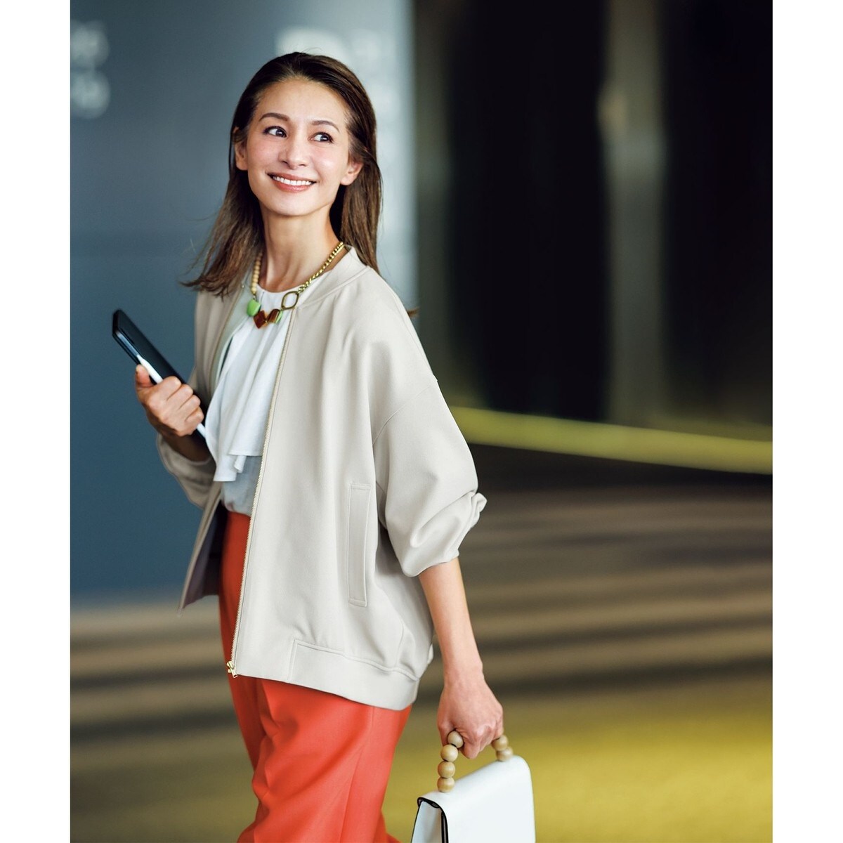 ストレッチ/シワになりにくい/洗える　BEAUTY MOVE ヘビロテ ブルゾン ストレッチ/シワになりにくい/洗える】BEAUTY MOVE ヘビロテ ブルゾン