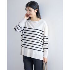 【洗える/抗菌防臭】マイビューティニット ボートネック