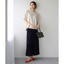【洗える】ワッシャープリーツスカート
