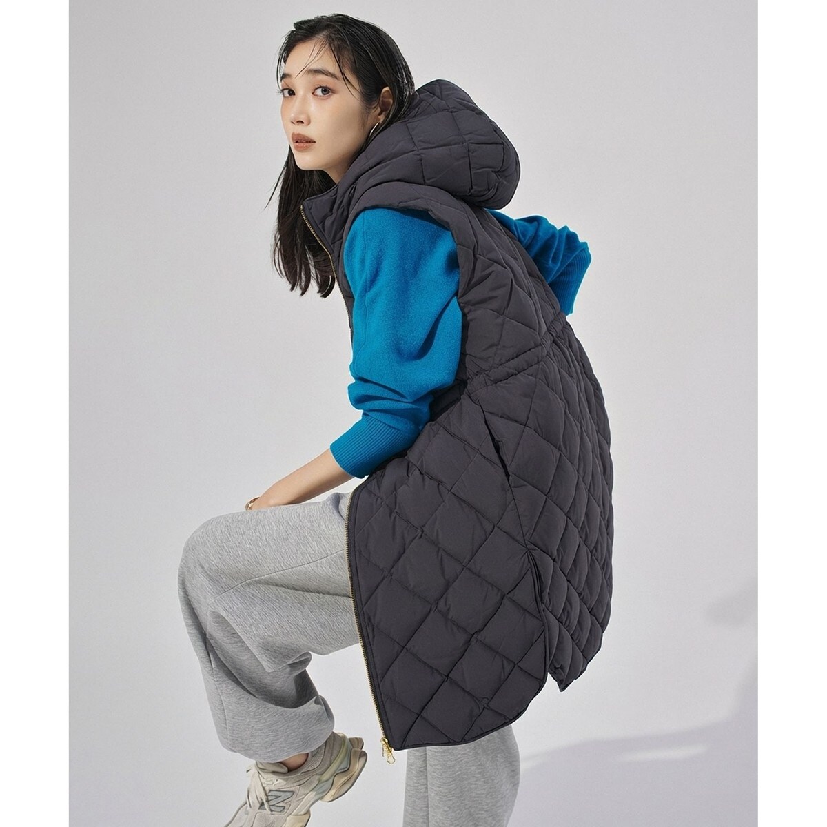 TAION×UNFILO 】フード付きジレ