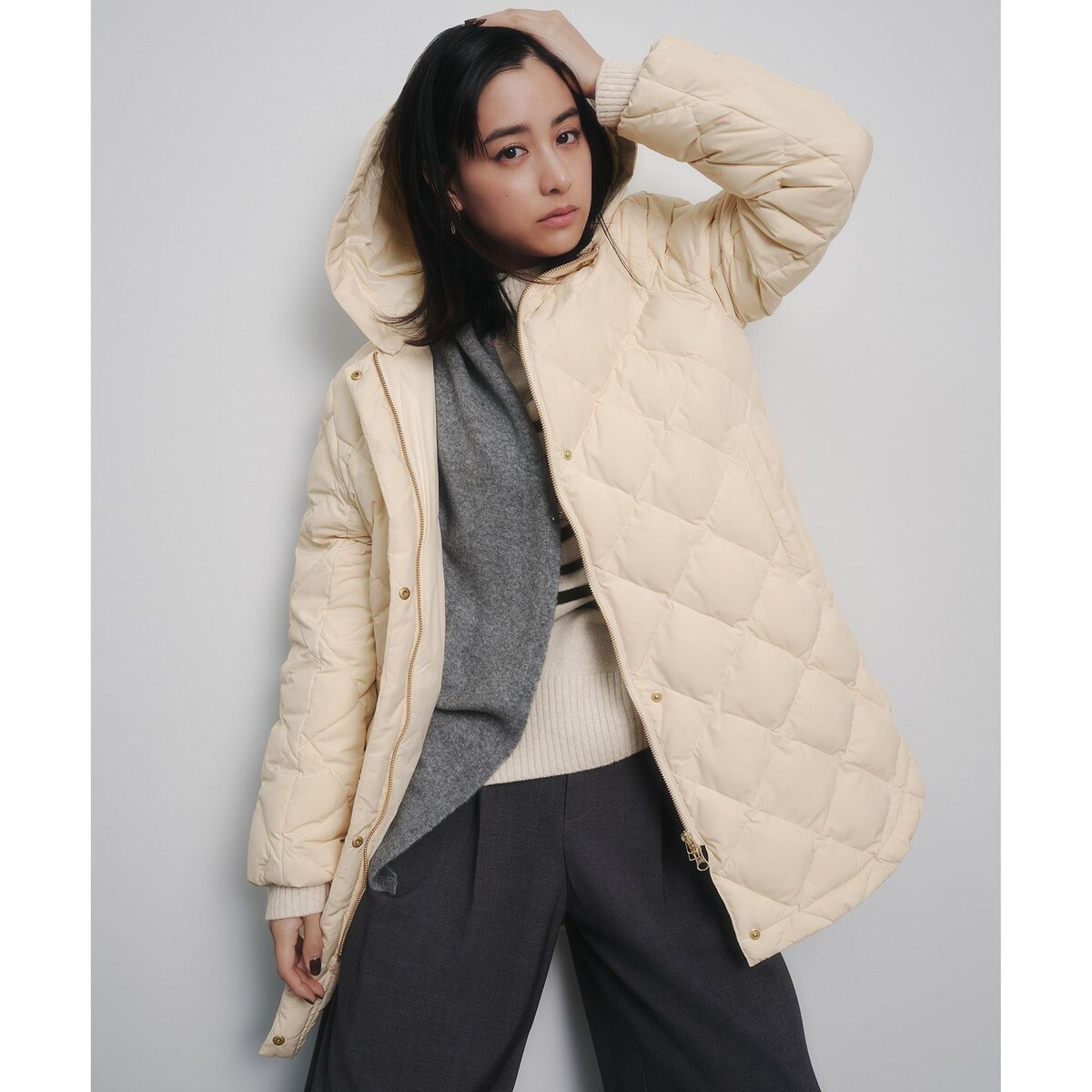 自宅で洗濯OK / 軽量で暖かい】TAIONコラボ 2WAY キルティングダウン