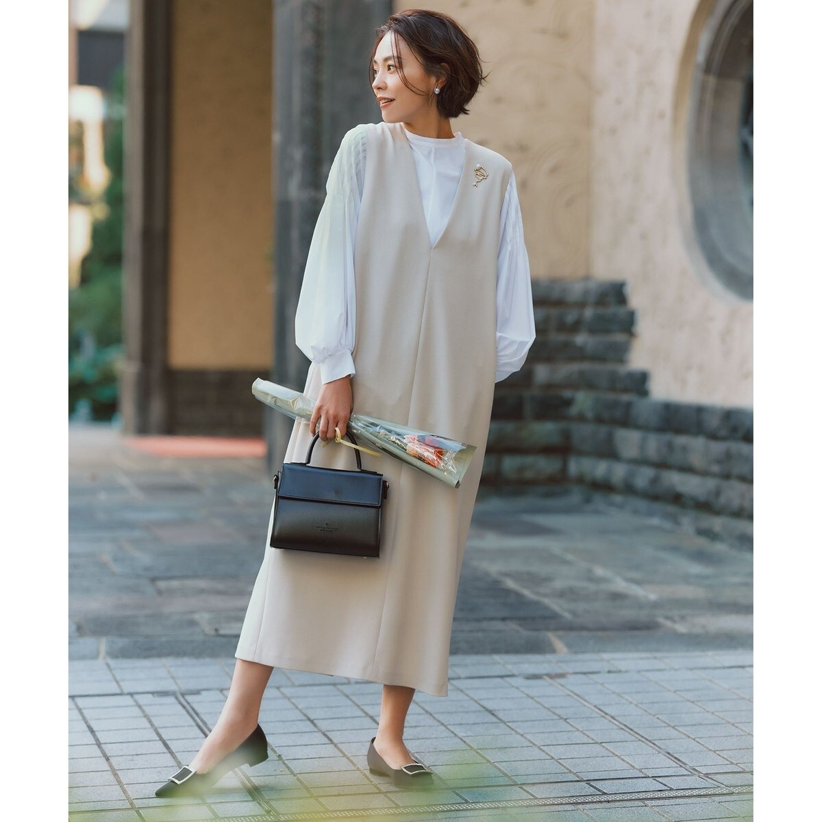 大人気新品 すずらんジャンスカ | lippee フランシュリッペ(franche サロペット・オーバーオール・オールインワン