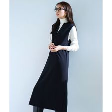 アンフィーロ(UNFILO)の【ストレッチ/洗える】BEAUTY MOVE キーネックジャンスカ