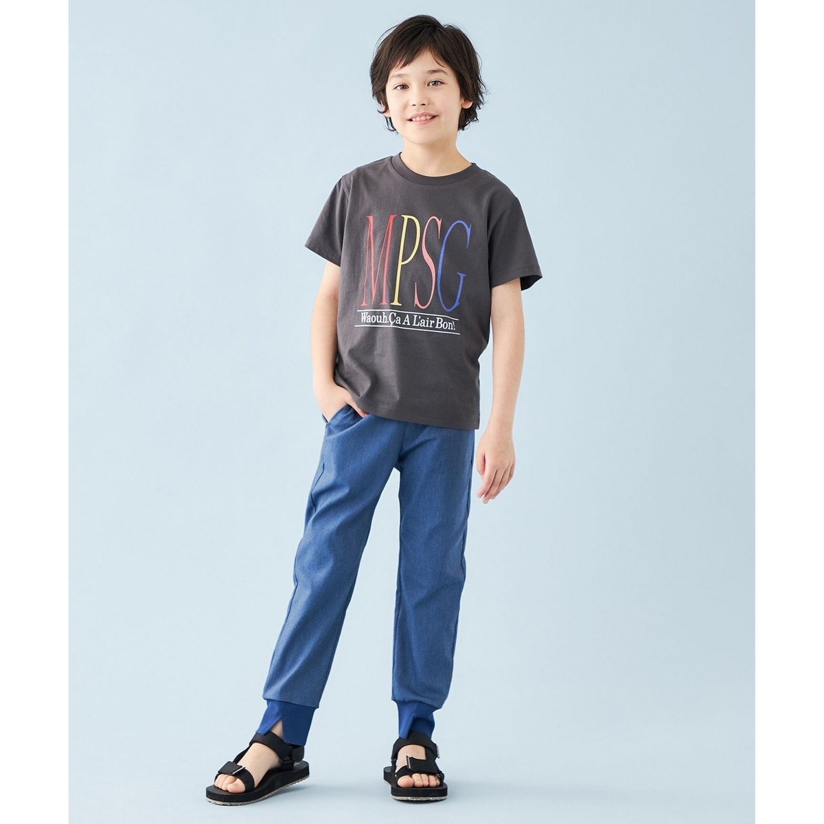 SHIPS KIDS別注】MOUN TEN.:ライン トラック パンツ(110～140cm