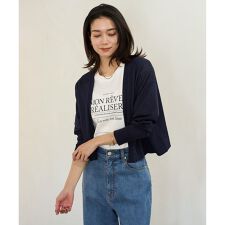 【抗菌防臭/接触冷感】イージー ショート カーディガン