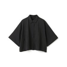 【洗える/接触冷感】ライトシアー クロップドシャツ