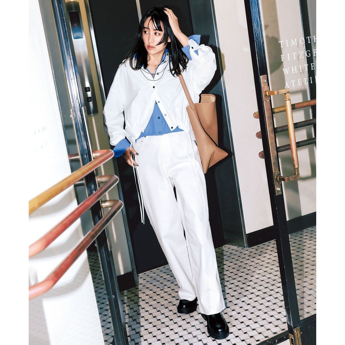 UNFILO DENIM/新色追加】撥水ストレッチ ルーズワイドデニム