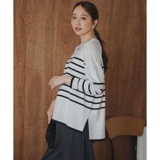 マイビューティニット ワイドクルーネック