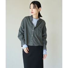 【UNFILO DENIM LIGHT】 クロップドシャツ