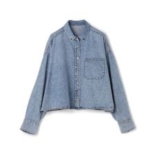 【UNFILO DENIM LIGHT】 クロップドシャツ