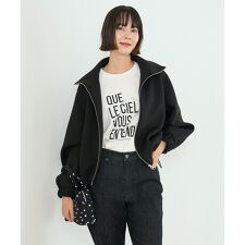 【野呂佳代さん着用】BEAUTY FORM JERSEY+ ZIPブルゾン