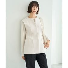 【VERY×UNFILOコラボ】BEAUTY FORM JERSEY+ ペプラムジレ