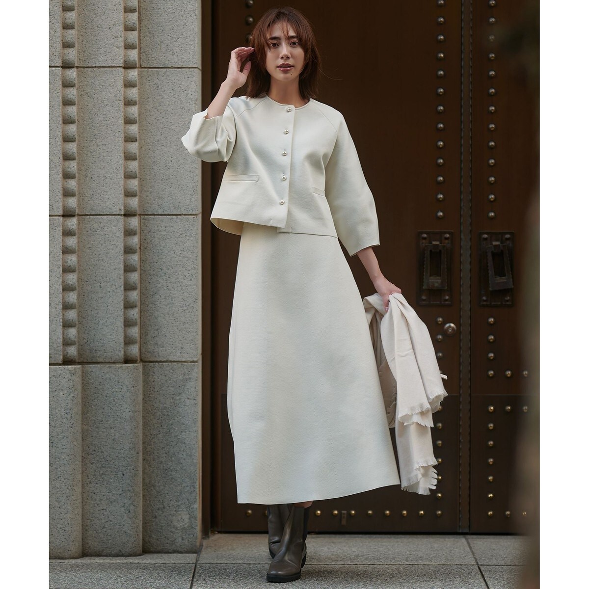 組曲　シャイニーオーガンフレアスカート シャイニーオーガン フレアスカート / 組曲 | ファッション通販