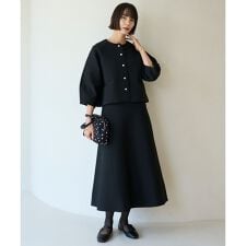 BEAUTY FORM KNIT フレアスカート