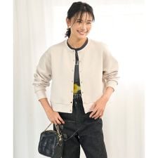 【野呂佳代さん着用/新色追加】BEAUTY FORM JERSEY スナップカーディガン