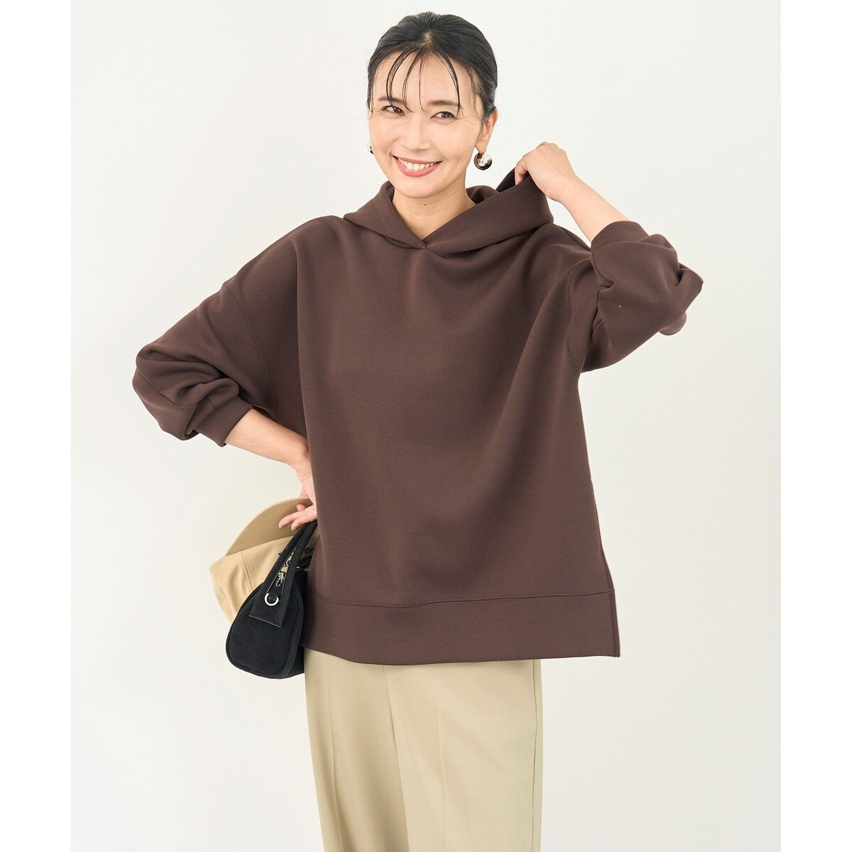 VERY3月号掲載/洗える】コットンテリー ジップアップ フーディー