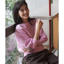 【前後着用 可能】ふわふわニット 2WAY パールボタンカーディガン