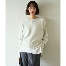 【前後着用 可能】ふわふわニット 2WAY パールボタンカーディガン