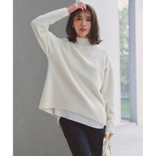 カシミヤブレンド ハイネックニット