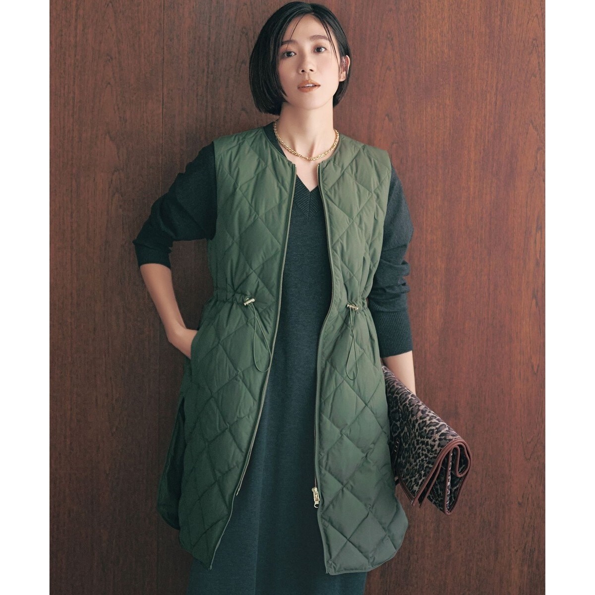 fennelドットキルティングジップベスト ドットキルティングジップベスト | フェンネル(FENNEL) | マルイ