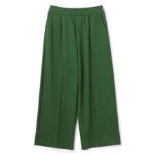 【洗える】ブラッシュドジャージー ワイドパンツ