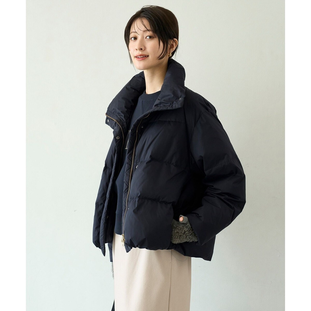 ☆美品☆ローズティアラ ダウンジャケット サイズ42 2wayスカート切離し可 Aラインダウンショートコート | ローズティアラ(Rose Tiara) | マルイ