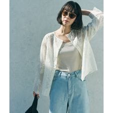 【前後着用可能の2WAY仕様】ボタニカル エンブロイダリー ブラウス