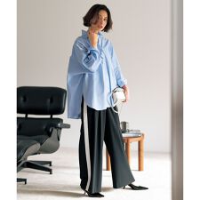 【セットアップ着用可】マイビューティ 側章ワイドパンツ