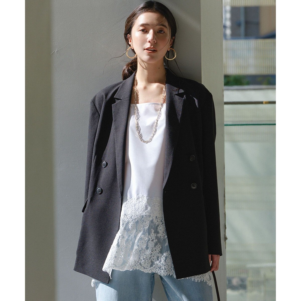 セットアップ着用可】TENNEN TOUCH ダブルブレスト ジャケット